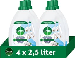 Dettol Antibacterieel Desinfectiemiddel voor wasgoed Fris - 4 x 2,5L - Wastoevoeging - Voordeelverpakking — thumbnail 1