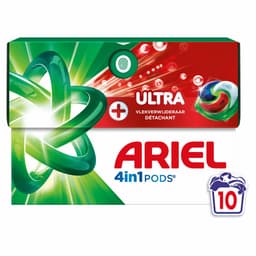 Ariel 4in1 Wasmiddel Pods Ultra Vlekverwijderaar - 4 x 10 stuks - Voordeelverpakking — thumbnail 2