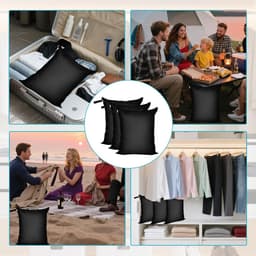 Waszakken, zwarte zakken voor kleding, reizen, waterdichte tas voor zwembad met ritssluiting, voor zwemmen, camping, gym — thumbnail 3