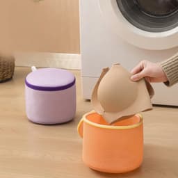 Waszakken, 15 x 17 cm, wasnet, beha's, netwaszakken met ritssluiting, waszak voor wasmachine, waszak van netstof voor ondergoed, babykleding, sokken, zwart — thumbnail 3