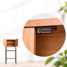 Wasmachine rek - 170x64x27 cm - met kast - zwart-natuur — thumbnail 3