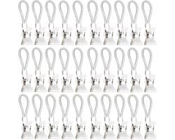 SnelShoppen - 30 Stuks Towel Clips - Metaal Clips voor Theedoeken, Keuken en Badkamer - Duurzaam en Ruimtebesparend - Perfect voor Pothouders en Handd