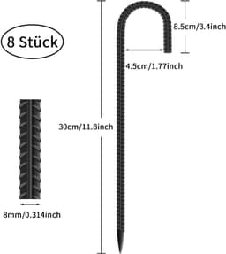 Set van 8 Grondankers voor Tent of Tuin — thumbnail 3