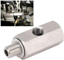M10x1.0 roestvrij staal oliedruksensor - universele adapter - lekvrij ontwerp - zilver - anti-roest - eenvoudig te bevestigen - geschikt... — thumbnail 5