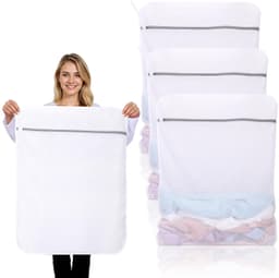 Set van 3 Duurzame Waszakken voor Delicates met Rits — thumbnail 1