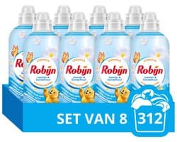 Robijn Wasverzachter - Jasmijn & Sandelhout - 8 Stuks - 312 Wasbeurten - Voordeelverpakking