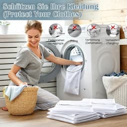 15 herbruikbare mesh waszakken met ritssluiting, ideaal voor ondergoed, sokken en delicate kleding, 30 x 40 cm — thumbnail 4