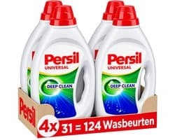 Persil Vloeibaar Wasmiddel - Gel Universal - Witte & Gekleurde Was - Voordeelverpakking - 4 x 31 = 124 Wasbeurten
