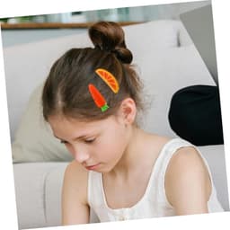 1set Schattige Fruit Groente Haarclips Delicate Haaraccessoires Met Watermeloen Wortel Aardbei Ananas Sinaasappel Voor Vrouwelijke Haarstijl Decoratie — thumbnail 2