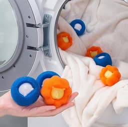 5x Antiklitbollen voor de Wasmachine - Oranje — thumbnail 5
