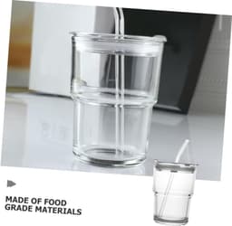 1set Glazen Drinkbeker Met Deksel Waterbeker Met Schattige Vlinderontwerpen Geschikt Voor Thee Melk Frisdrank Duurzaam Praktisch Voor Dagelijks Gebruik — thumbnail 3