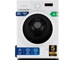 Heinner HWM-M8014SMA+++ Slanke Wasmachine 8 kg – 1400 tpm – Inverter Motor – Digitaal Display – 90° Hygiëneprogramma – 15 min Snelprogramma – Wit – 5 Jaar Garantie