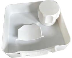 Lekbak wasmachine - Afvoerbak - Opvangbak - universele wasmachine lekbak - Lekbak voor Wasmachine en Vaatwasser - wateropvangbak voor kelder, woning, camper - wit