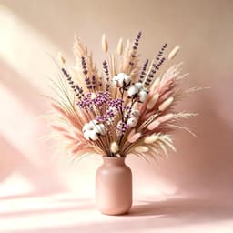 101 Pcs, Droogbloemdecoraties,Droogbloemen, Moderne Woonkamerdecoraties, Kunstbloemen voor Knutselwerkjes, Doe-Het-Zelf Woonkamerdecoratiesets, Droogbloemboeketten — thumbnail 4