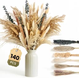 Gedroogd Pampasgras, 140 stuks Pampasdecoratie — thumbnail 1