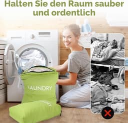 Waterdichte waszakken set van 2, perfect voor het organiseren van kleding en delicate was — thumbnail 2