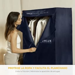 Elektrische Wasdroger – XXL – Draagbaar – 1200 W – Capaciteit 15 kg – Timer 180 min – 3 Standen – Stil – Droogkast – Wasrek – Blauw — thumbnail 5