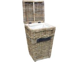 LaVie-Wasmand van riet-Wasmand van riet met deksel-Wasmand van riet met uitneembare waszak