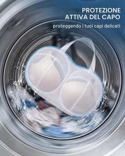 Waszakjes voor de wasmachine, 3-delige set, blauw, 20x30 cm met ritssluiting, beschermt ondergoed, bh's en delicate kledingstukken tegen vervorming en samendrukking in de wasmachine. — thumbnail 4