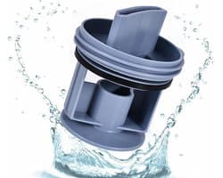 pluizenfilter - geschikt voor geschikt voor Bosch Siemens 00647920 - 00605010 - Vervanging plug WM1095 - WM1065 - WD7205 - filterdop pluizenfilter - blauw