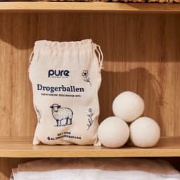 Pure Laundry Club Drogerballen - Set van 6 XL Wasdrogerballen - 100% Nieuw-Zeelandse Wol - Handgemaakt in Nepal - Inclusief Katoenen Opbergzak — thumbnail 2