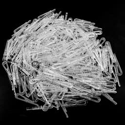 300 stuks - transparante - plastic krokodillenklemmen - 38 mm - voor het bevestigen van shirts - U-vormige plastic wasknijpers - voor stropdassen/ sokken — thumbnail 2