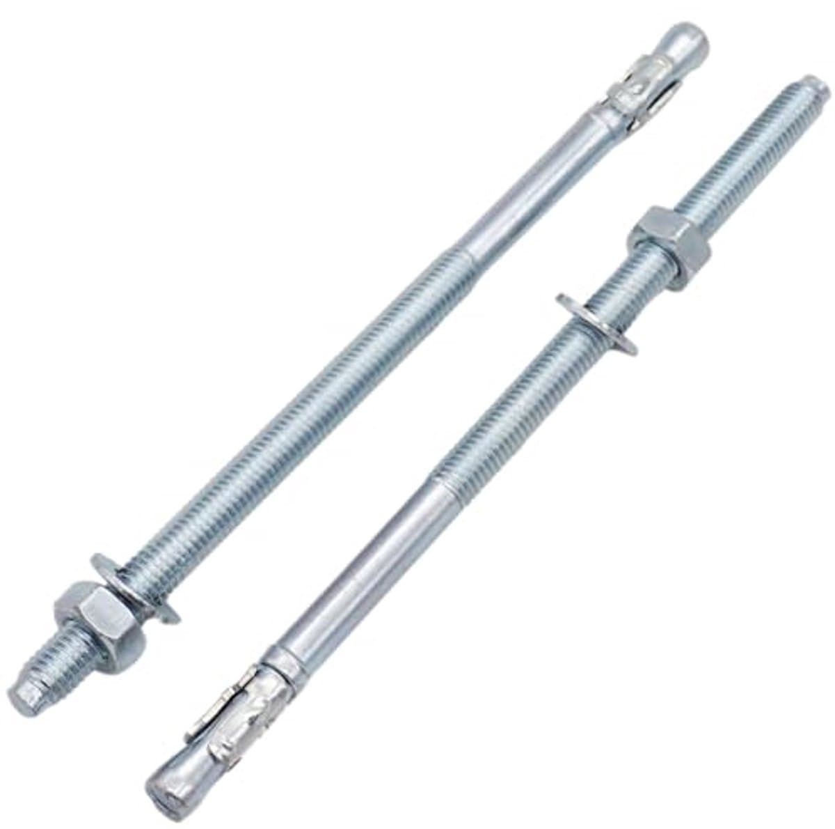 Verzinkte Wigankers M8 x 165 mm - 15 Stuks voor Metsel- en Betonankers — afbeelding 1