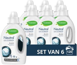 Neutral - Vloeibaar Wasmiddel - Zwart - Parfumvrij - 6 flessen - 120 wasbeurten - Voordeelverpakking — thumbnail 1