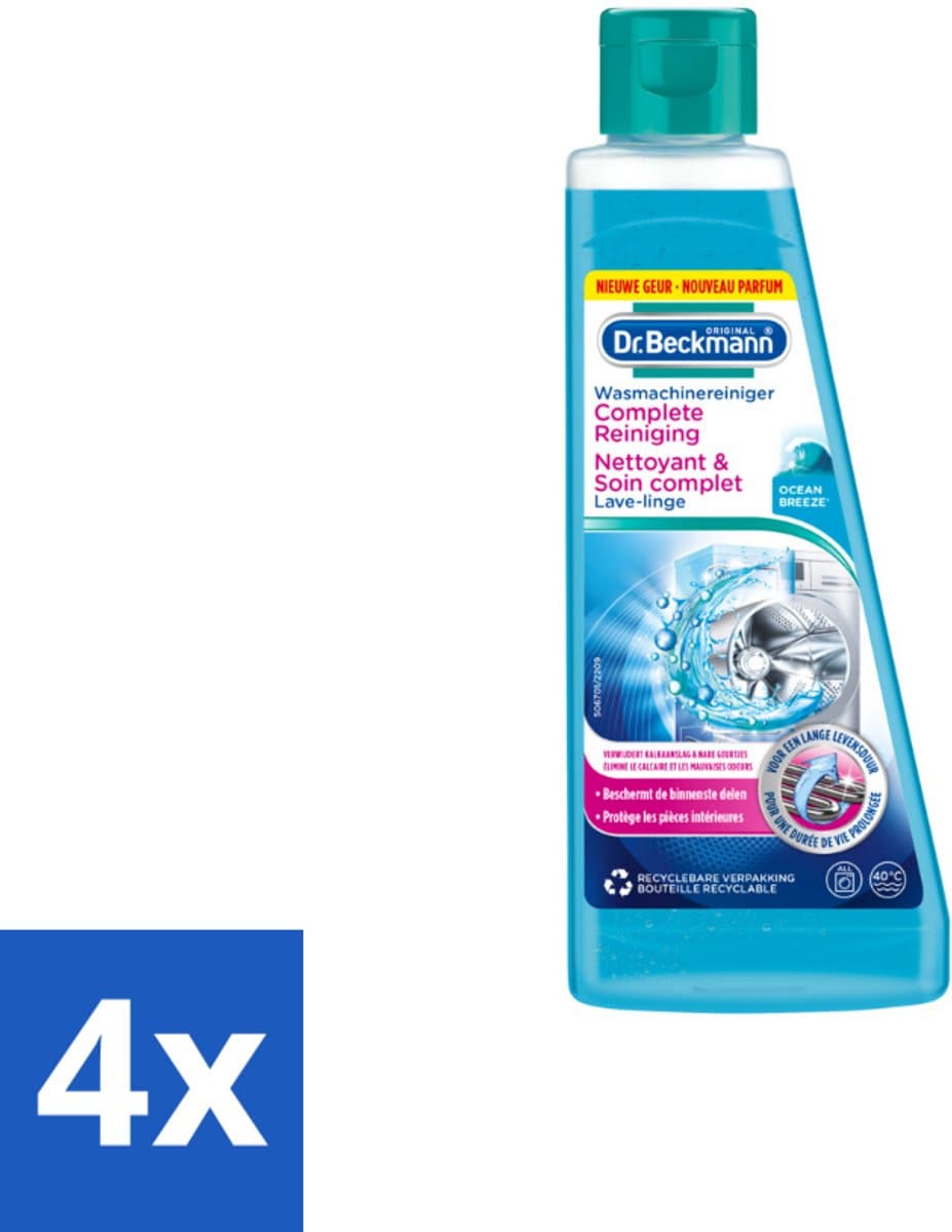 Dr. Beckmann Wasmachinereiniger Ocean Breeze 250 ml - Voordeelverpakking - 4 stuks — afbeelding 1