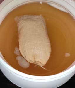 Katoenen vruchtenzakje met rijgkoord 10x15cm voor waterkefir maken, kombucha maken, jun en 2e fermentatie — thumbnail 3