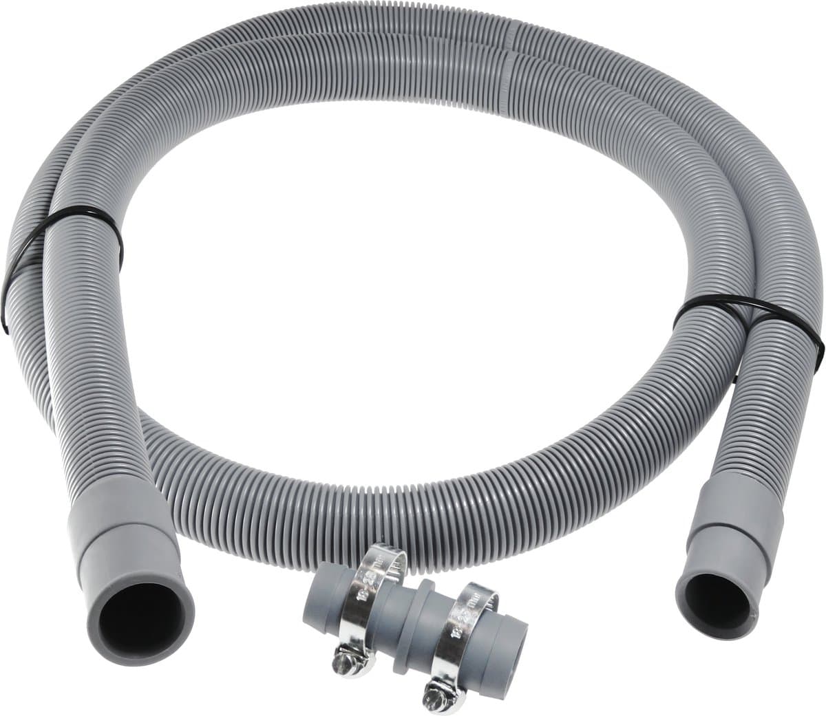 1,5m Dparts afvoerslang verlengset - 19 x 21 mm - wasmachine en vaatwasser afvoer slang verlengen - afvoer waterslang verlengslang - wasmachineslang — afbeelding 1