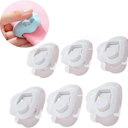 6 stuks Dekbedpinnen - Bed Sheet Holders - Quilt Clips - Dekbedovertrek Clips - Attachment Comforter - Quilt Fixing Clips - Om rommelige lakens te organiseren - Wit — thumbnail 1