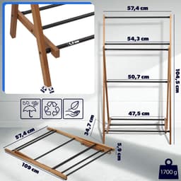 Ferrara handdoekhouder 57 x 104 cm voor automontage — thumbnail 2