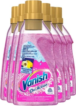 Vanish Oxi Action - Vlekkenverwijderaar Gel - Voor Gekleurde Was - 30 Wasbeurten - Voordeelverpakking - 6 stuks — thumbnail 1