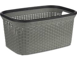 Kipit Wasmand - 36 L - Grijs - Hoge Kwaliteit - Wassorteerder - 36 x 25.5 x 53 CM