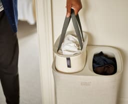 Joseph Joseph Tota Wasmand - 2 Compartimenten – Was Sorteren – 60 Liter - Ecru — thumbnail 4