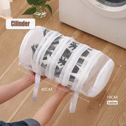 Colorful Sun® Waszak - Wasnet voor Schoenen - 1 st - 40 x 19 cm kaliber - Schoen Wassen - Speciale Zorg Waszak Huishouden - Netje Anti-Vervorming - Multifunctionele waszakje voor lingerie wasnet - sneaker cleaner waszakken voor wasgoed waszakken — thumbnail 1