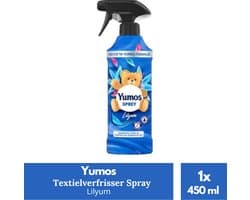 Yumos Textielverfrisser Lilyum textielspray verwijdert geuren en laat een frisse geur achter - 1x 450ml