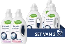 Neutral Wasmiddel Pakket - Kleur + Wol & Fijn - voor de gevoelige huid - (2 + 1) x 20 wasbeurten - Voordeelverpakking — thumbnail 1