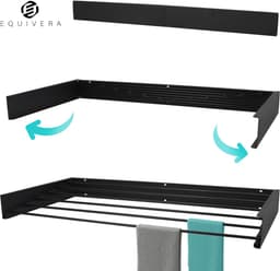 Equivera Wanddroogrek - Wasrek - Droogrek - Wanddroogrek Inklapbaar - Wand Droogrek — thumbnail 1