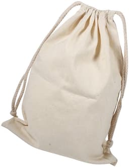 Waszak Dikke Canvas Katoenen Tas - Opbergtas voor Wasgoed - Huishoudelijke Waszak - Trekkoordsluiting - 22 * 28 cm - Biologisch Materiaal — thumbnail 2