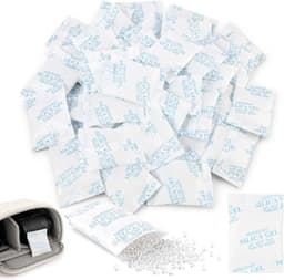 Silica Gel Zaken (30 x 10 g), Vochtontvochtiger met Oranje/Groene Indicator, Vochtbescherming voor Schoenen, Voeding, Elektronica, Camera's, Documenten en meer — thumbnail 1