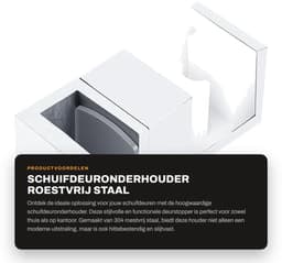 Dailygoods- Schuifdeuronderhouder roestvrij staal - Deurbuffer — thumbnail 2