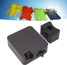 Dailygoods- Kledinglijn Intrekbaar - Roestvrij Staal - 6m Lengte - 25kg Belasting - Eenvoudige Installatie - Geschikt voor Binnen/Buiten - Waslijn — thumbnail 2
