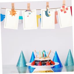 Houten Clips - Fotoklemmen Decoratie - Foto's Ophangen - Oceaan Thema - 40 Stuks - Multicolor — thumbnail 3