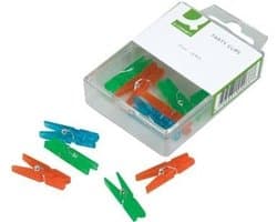 Mini Wasknijpers - Kleine Knijpers - Kleding Drogen - Kunststof Materiaal - 10 Stuks - Gesorteerd