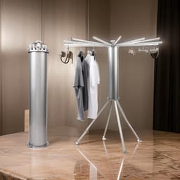 Dailygoods- Droogrek Inklapbaar - Ruimtebesparend - Aluminium - Robuust - Uittrekbare Stangen - Geschikt voor Binnen/Buiten - Wasrek — thumbnail 3