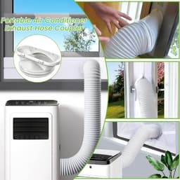 Koppelstuk Mobiele Airco Afvoerslang Met Airco slang 150Cm - Voor Ø13-15cm Afvoerslang Airco Slang - Airco Slang Koppeling - Airconditioning Slangkoppelin - Interface Afvoerslang - Universele Afvoerslangadapter Voor Ventilatie En Koelsystemen — thumbnail 3