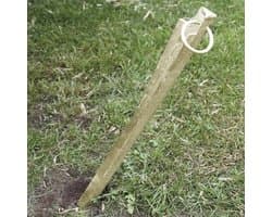 Grondanker - Grondharing Stormanker - Tenten Bevestigen - Verzinkt Metaal - 59 cm - Zilver
