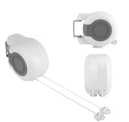 Dailygoods- Waslijn Uittrekbaar - Wanddroogrek - Dubbele Lijn - 2 Meter Lang - 26 Meter Droogruimte - Compact en Duurzaam - Wasdroger — thumbnail 3